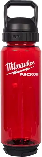 Milwaukee Packout™ Plastic Fles Met Drinkdop | 1005 Ml | Rood - 4932498637 1