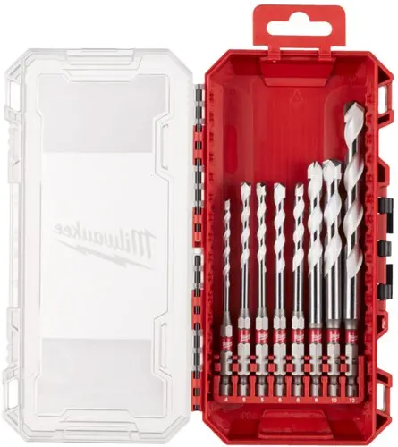 Milwaukee Accessoires Milwaukee Shockwave Multi Materiaalboren Set (4 5 5 6 6 8 10 12) - 4932493871 1
