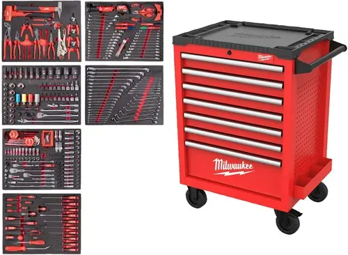 Milwaukee Src27-1 Gevulde Gereedschapswagen | Toolguard | 27 69 Cm | Staal | 337-Delig - 4932500754 1