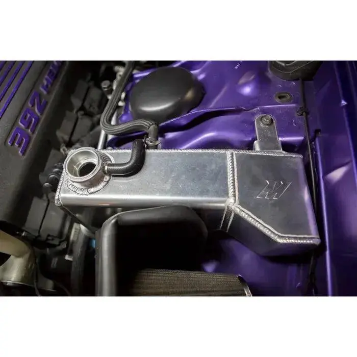 Mishimoto 2015+ Dodge Charger/Challenger 6.2/6.4L Hellcat Aluminum Expansion Tank Black Finish 2
