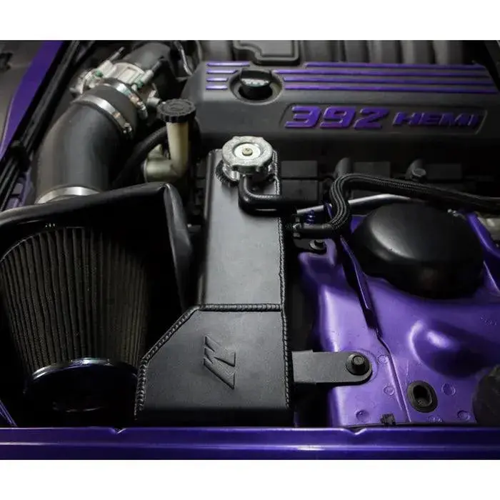 Mishimoto 2015+ Dodge Charger/Challenger 6.2/6.4L Hellcat Aluminum Expansion Tank Black Finish 1