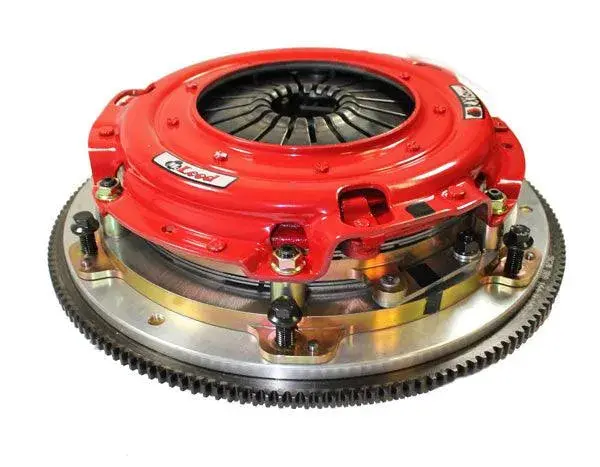 Mcleod Rxt Twin Disc Clutch Kit 2012-23 Challenger &  Hellcat 1-1/8 X 26 Spline 0 Bal W/130T 8 Bolt Al Flywheel 1