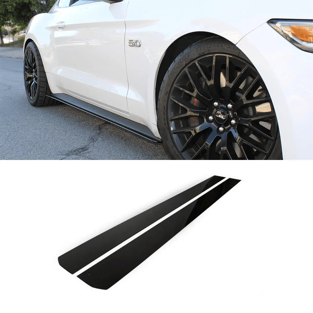 Aeroflowdynamics 2015-2018 Ford Mustang Side Skirt Extension V1 1