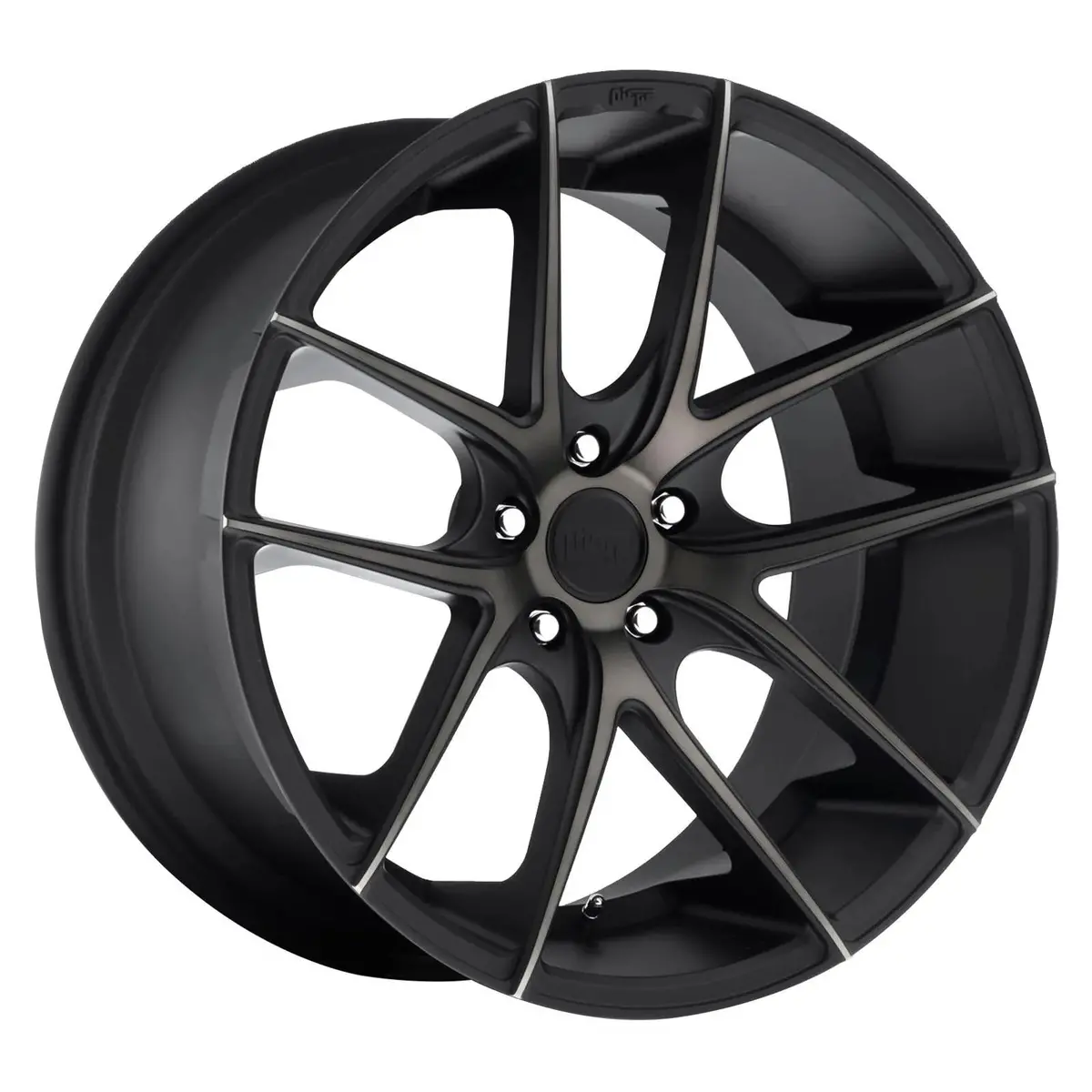 Niche M130 Targa Matte Black Wheels With Machined Ddt Accents 1