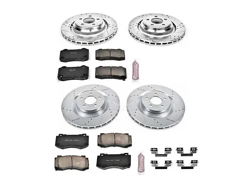 Powerstop Street Warrior Z23 2005-2023 Chrysler 300/Charger/Challenger Front & Rear 4 Piston Brembo 1
