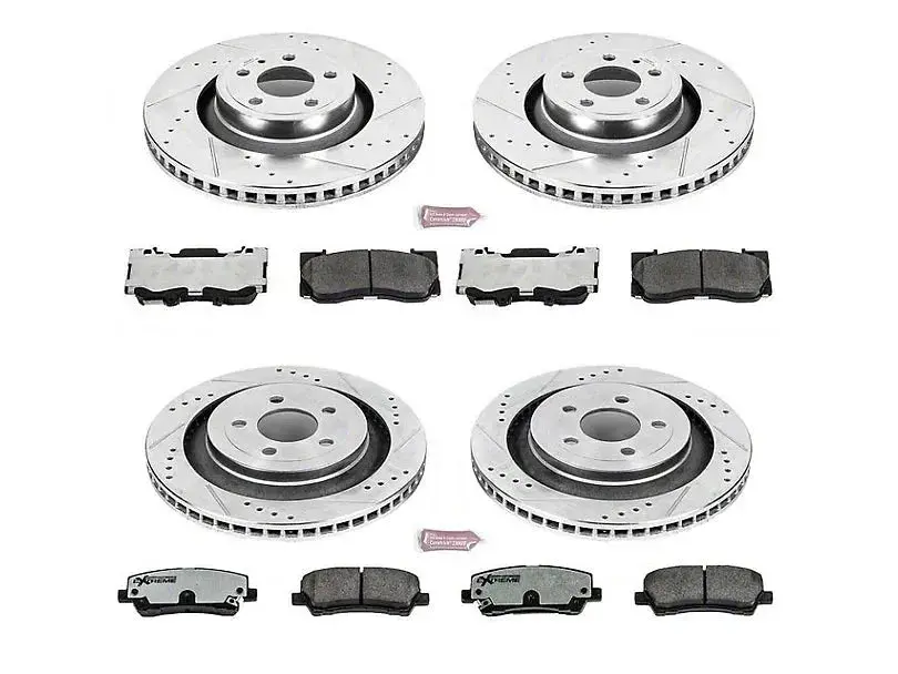 Powerstop Z26 Street Warrior Brake Upgrade Kit 15-23 Ford Mustang With 4 Piston Front (Gt, Ecoboost) 1