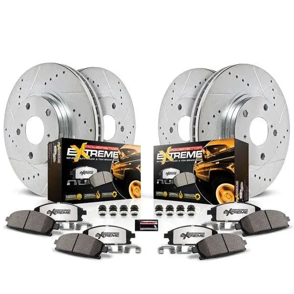 2021-2024 Ram Trx & 2025-2026 Ram Rho Powerstop Z36 Front & Rear Pads & Rotors 1