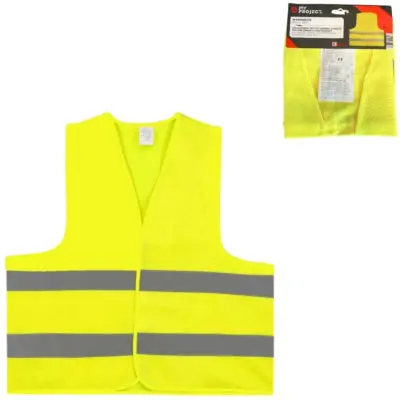 (R) Veiligheidsvest Volwassenen Geel One Size | 10 Stuks 1