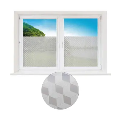 Pro Home Raamfolie Met Motief Cubes 45 X 150 Cm | 48 Stuks 2