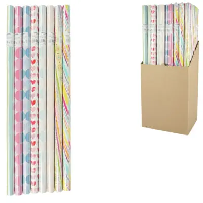 Cadeaupapier Everyday 200 X 70 Cm 8 Assorti | 60 Stuks 1