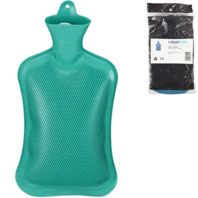 Relaxdays Warmwater Kruik Turquoise 2 L | 6 Stuks 1