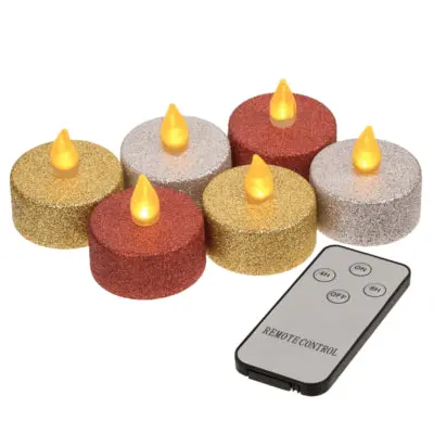 Out Of The Blue Theelicht Led Glamour Op Batterij Set Van 6 | 12 Stuks 1