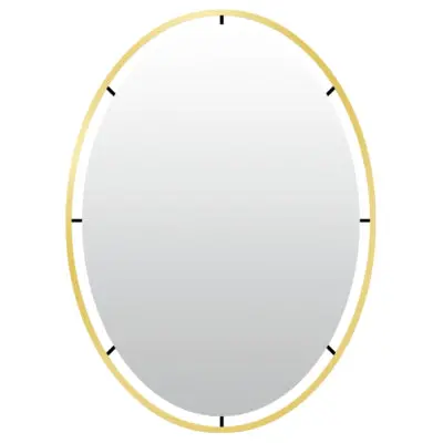 Len-Fra Wandspiegel Salem Goudkleurig 80 Cm | 2 Stuks 1