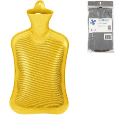 Relaxdays Warmwater Kruik Geel 2 L | 6 Stuks 1