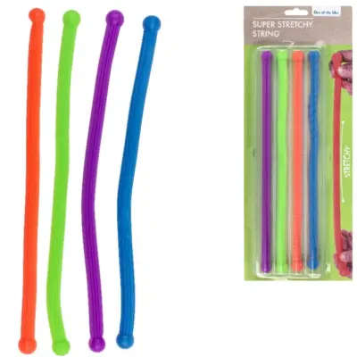 Super Stretch Anti-Stress Touw 27 Cm Set Van 4 | 24 Stuks 1