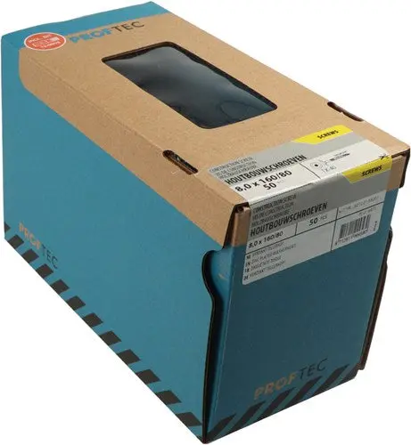 Proftec Houtbouwschroef Vz Tk +Snijpunt Torx Tx30 6.0X160 80 | 50 Stuks - 5212.01.51201 1