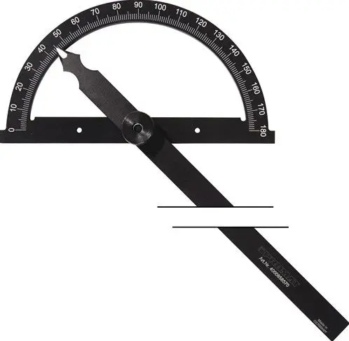 Promat Tecwerk Hoekmeter | Gradenboog-D. 150 Mm | Beenlengte 200 Mm - 4000858565 1