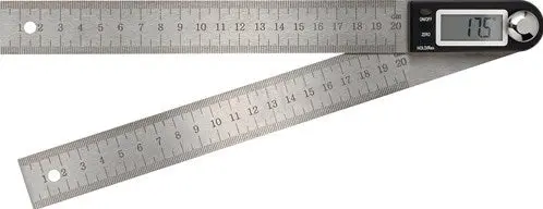 Promat Tecwerk Hoekmeter | Raillengte 200 Mm | Aflezing 0,1 Graden | Digitaal - 4000858714 1