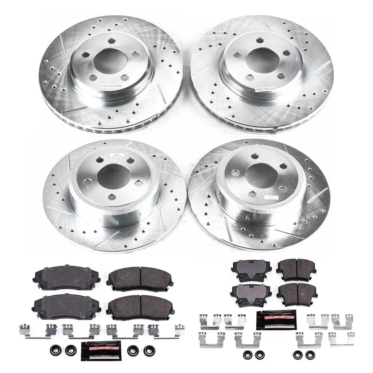 Powerstop 2012-2019 Dodge Charger / Challenger / 300  Front & Rear Z23 Brake Kit(W/ 1 Piston Front, 1 Piston Rear) 1