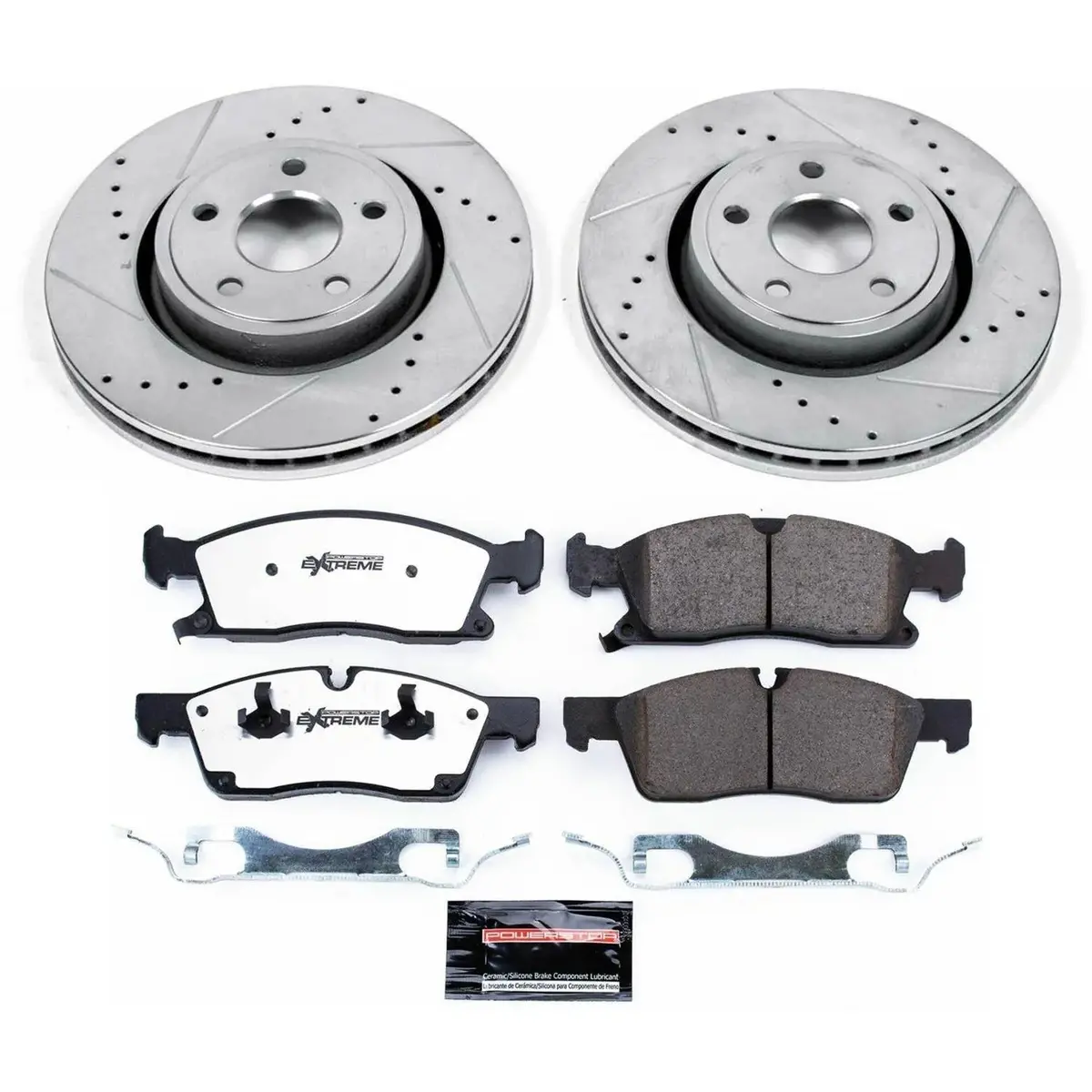 Powerstop Z36 Front Pads & Rotors For 2011-2021 Durango / Grand Cherokee 3.6L 5.7L 1