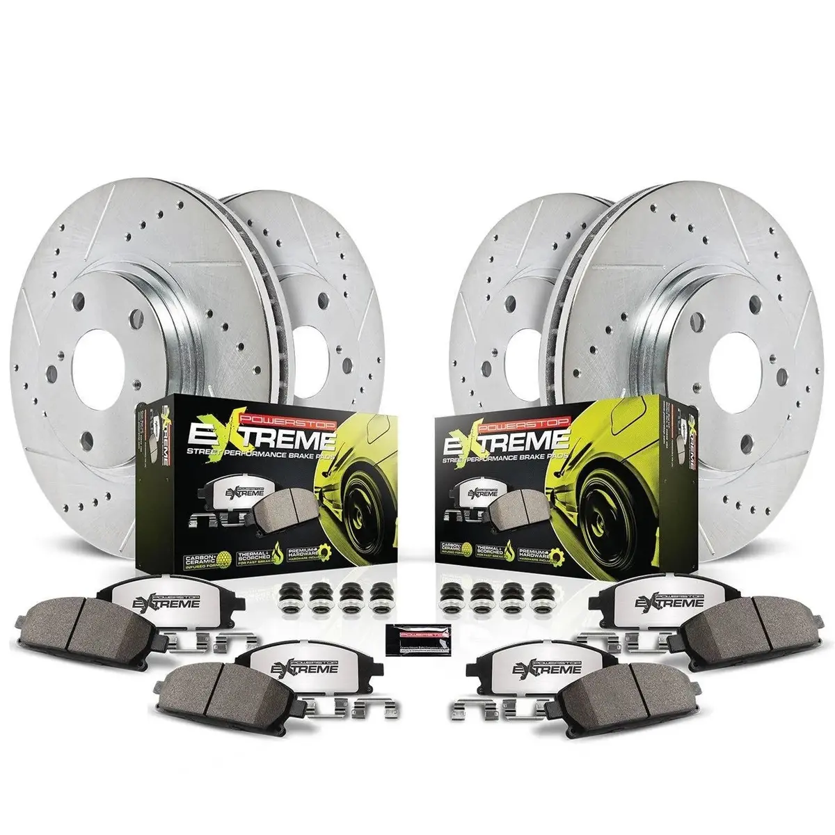 Powerstop Z26 Street Warrior Performance Brake Kit 2015-2021 Charger/Challenger With 6 Piston Calipers & 390Mm Rotors 2