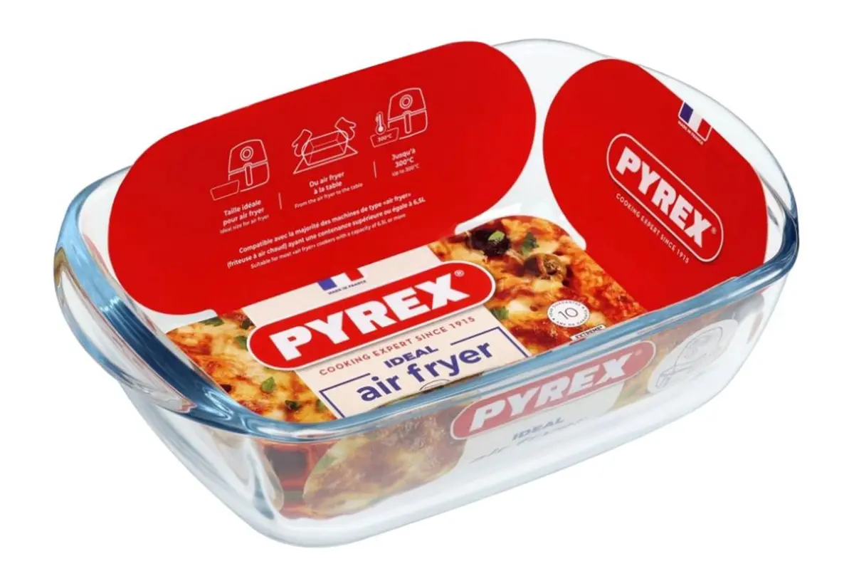 Pyrex Airfryer Rechthoekige Schaal 1,2L 1