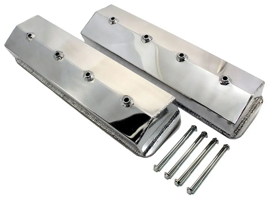 Rpcr6234P Polished Aluminum Tall Valve Cover – 3-3/4" Height, Solid Top (No Pcv Or Breather Hole) 1