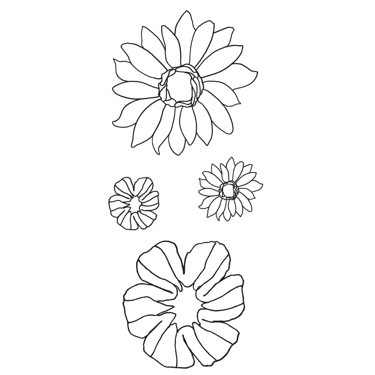 Merkloos Scrappy Cat • Stamp Set Clear 2.5X5.5Cm In Bloom 1