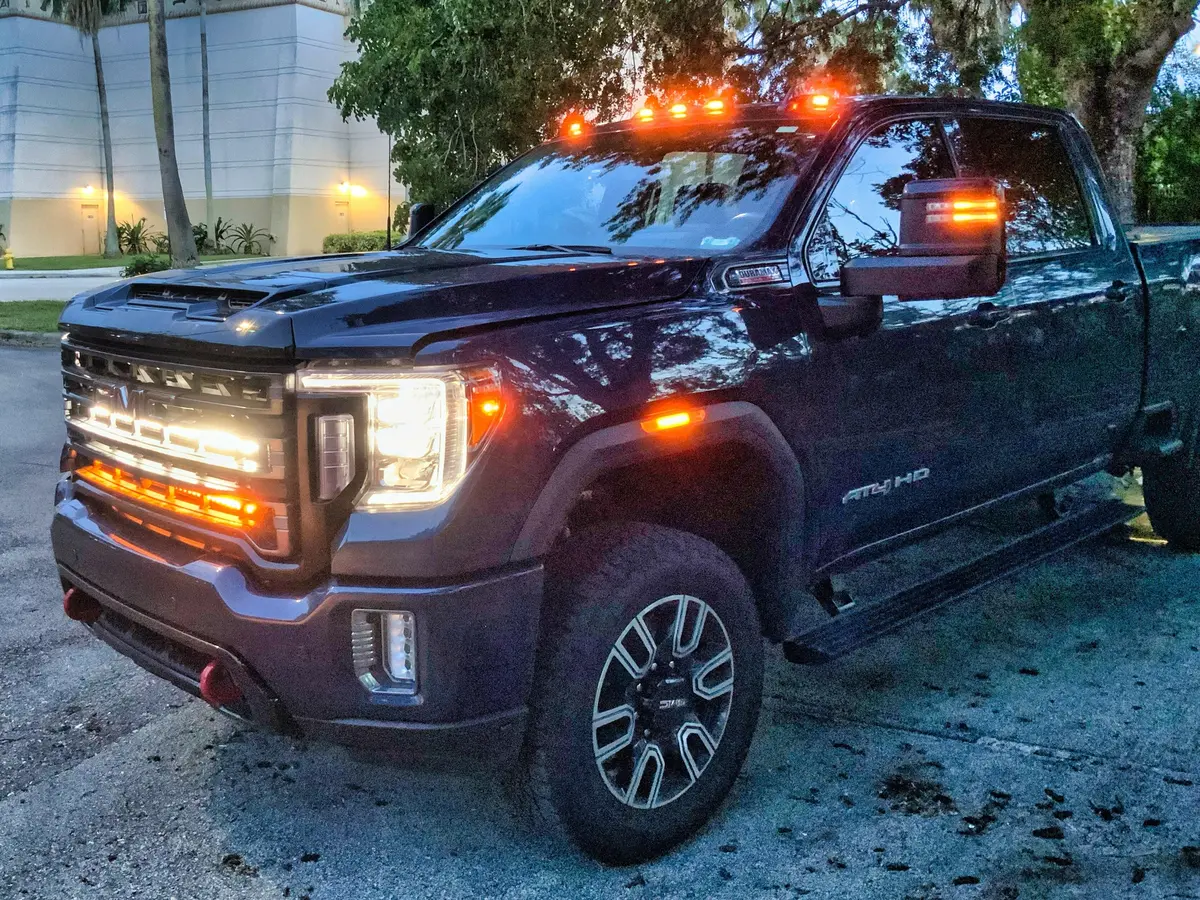 2020+ Gmc Sierra 2500/3500Hd Dual 40S Light Bars 7