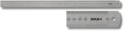 Sola Stalen Lineaal 300X30x1mm Rvs Lsb300, Dubbelzijdige Maatverdeling Mm Cm - 56104201 - 56104201 1