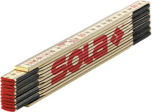 Sola Vouwduimstok H2.4 12 Hout 2.4M - 53010801 1