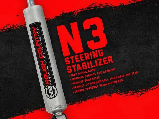 Rough Country N3 Steering Stabilizer Jeep Gladiator Jt (20-23)/Wrangler Jl (18-23) 2