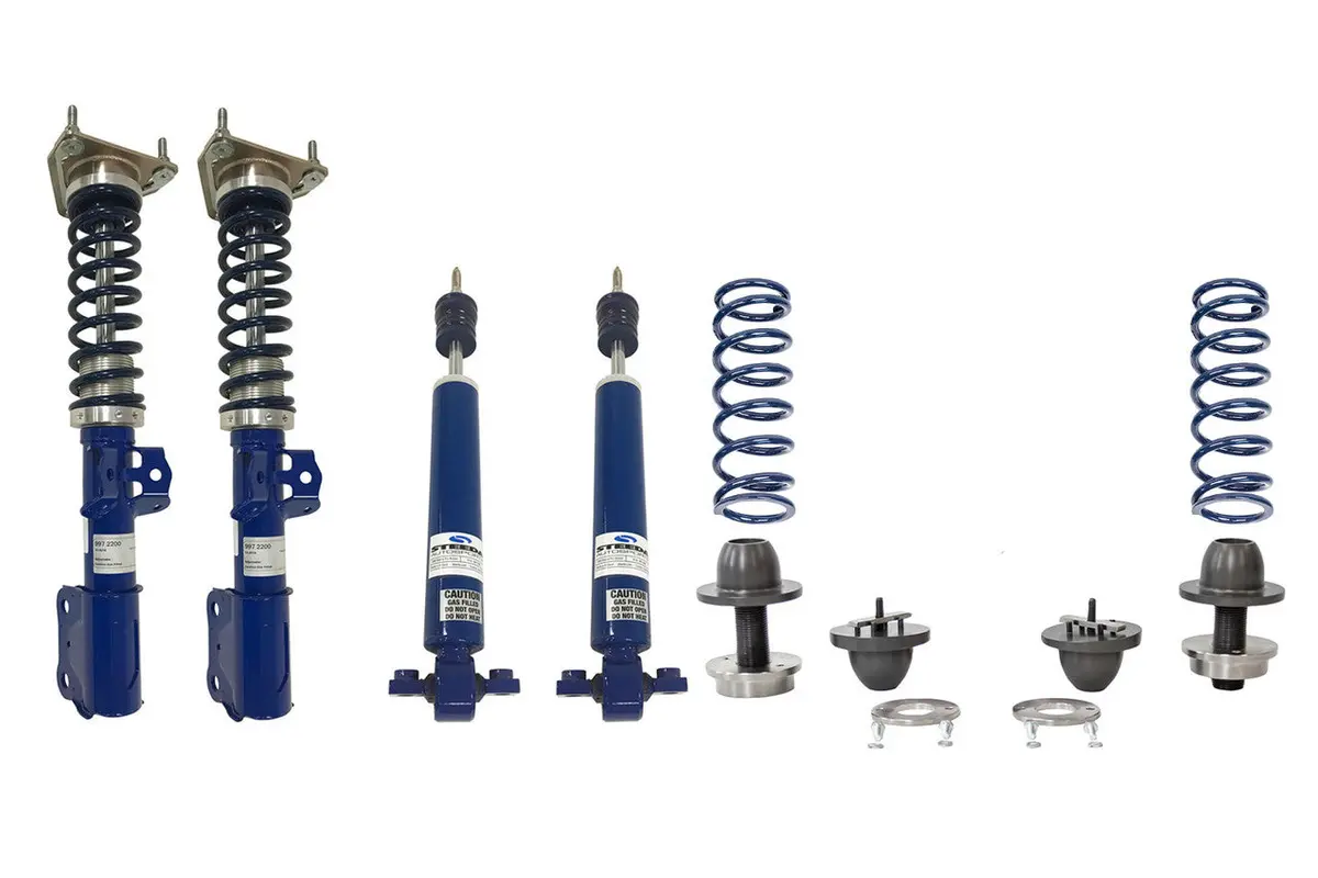 Steeda S550/S650 Mustang Pro-Action Front Coilovers & Adjustable Rear Ride Height Kit (2015-2025) 1