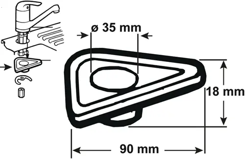 Cornat Verstevigingsplaat Voor Kranen Pvc - T351901 2