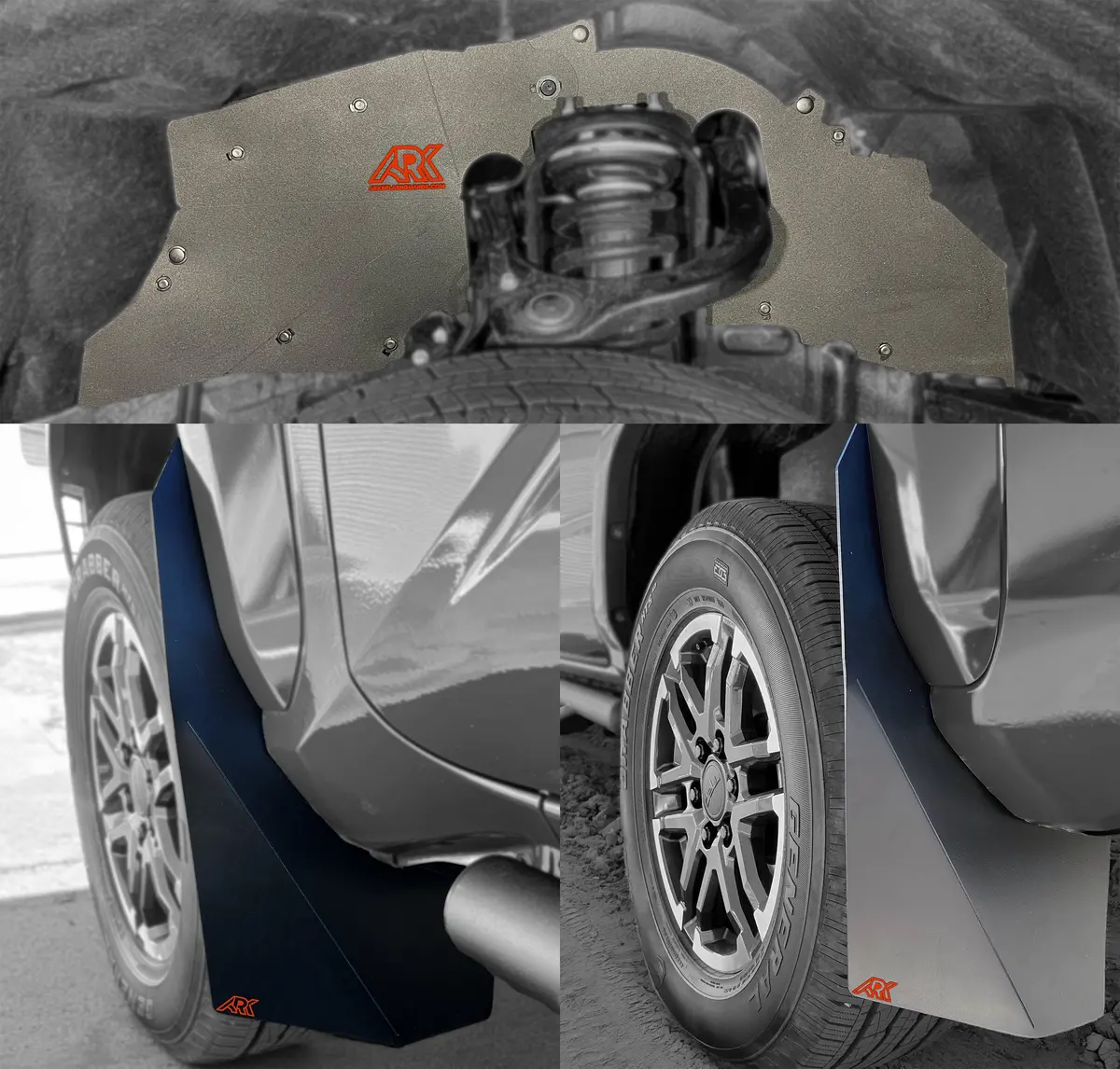 2024+ Toyota Tacoma Trixpoly Splash Guards & Mudflap Micros 3