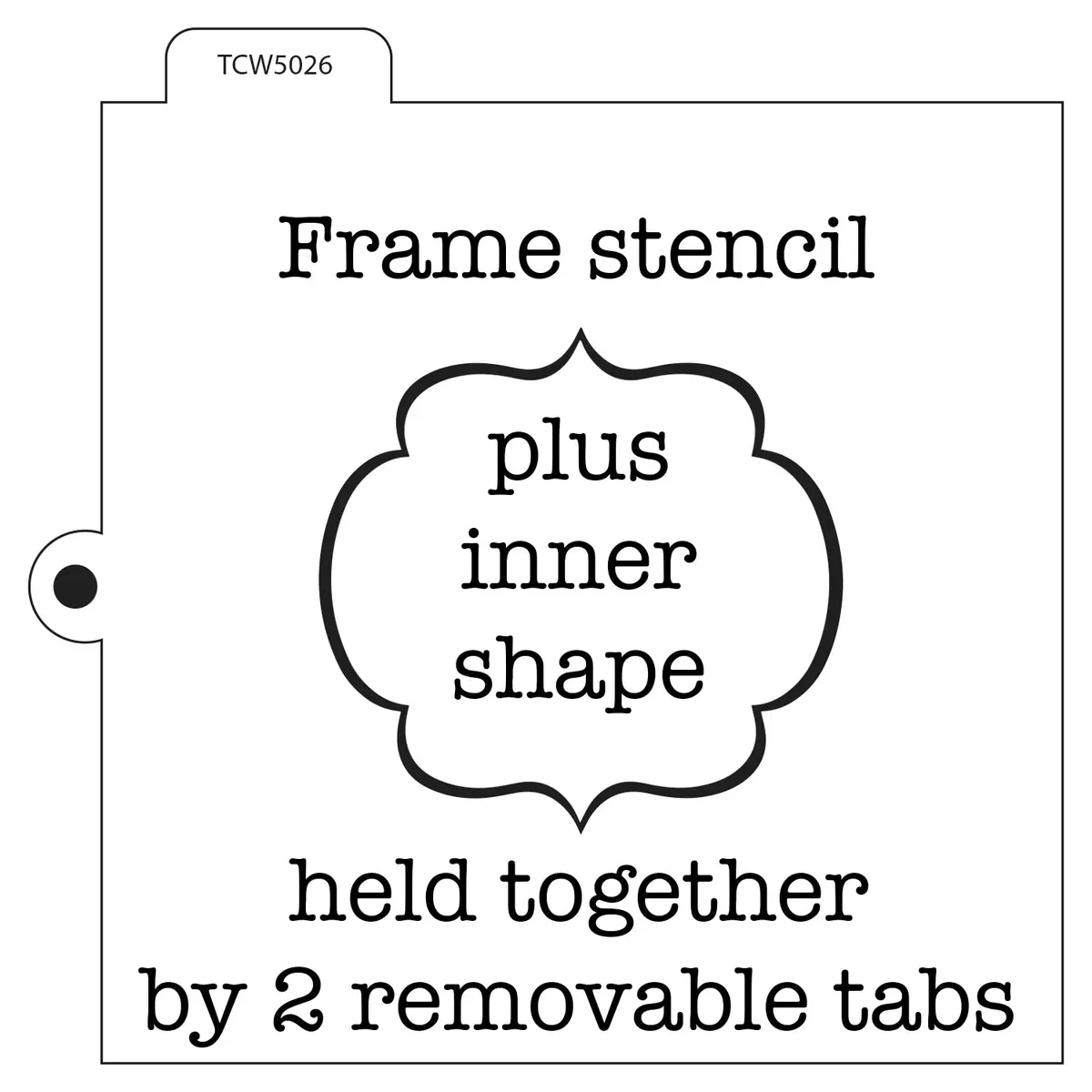 The Crafter's Workshop • Template Cookie 5,5X5,5 Plaque 1