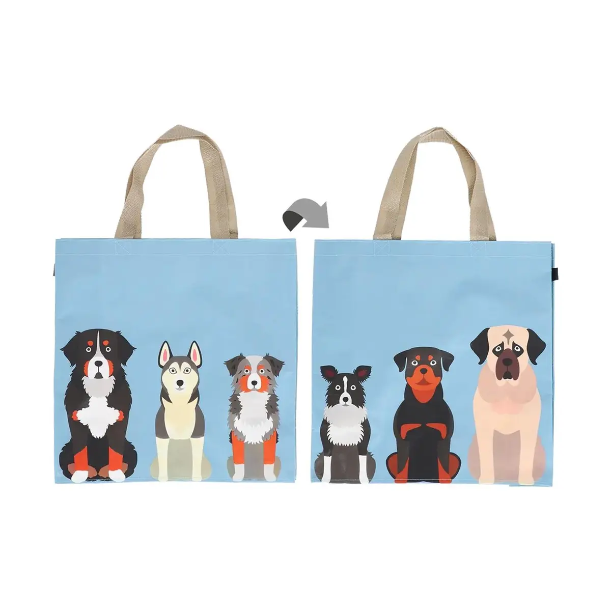 Esschert Design Boodschappentas Honden 1