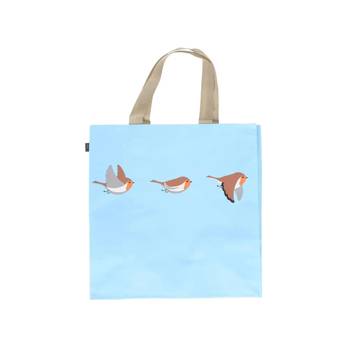 Esschert Design Boodschappentas Roodborstjes 40X40cm 1