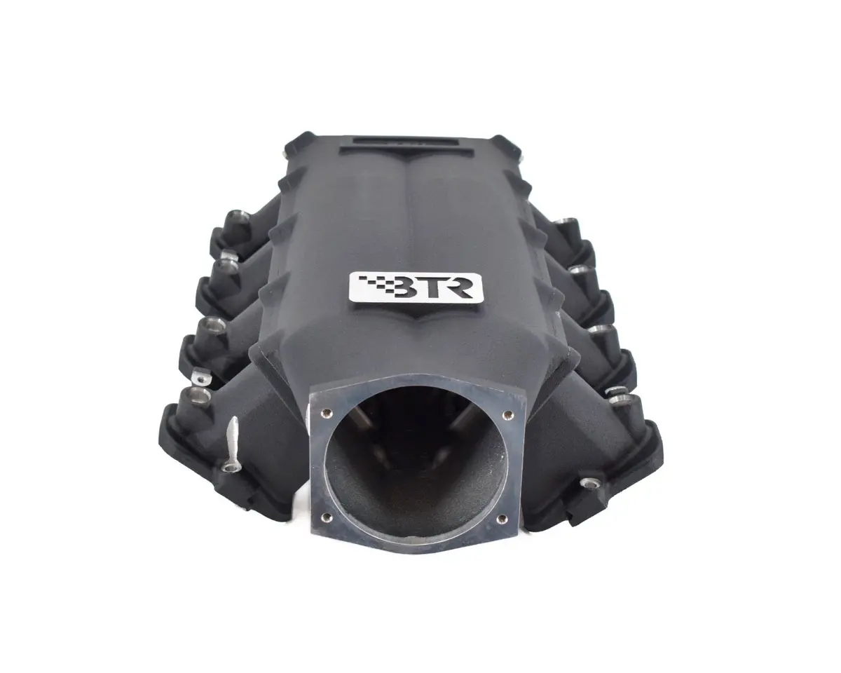 Btr Trinity Intake Manifold For Cathedral Port Engines - Black - Tra-1-Blk-P105 1