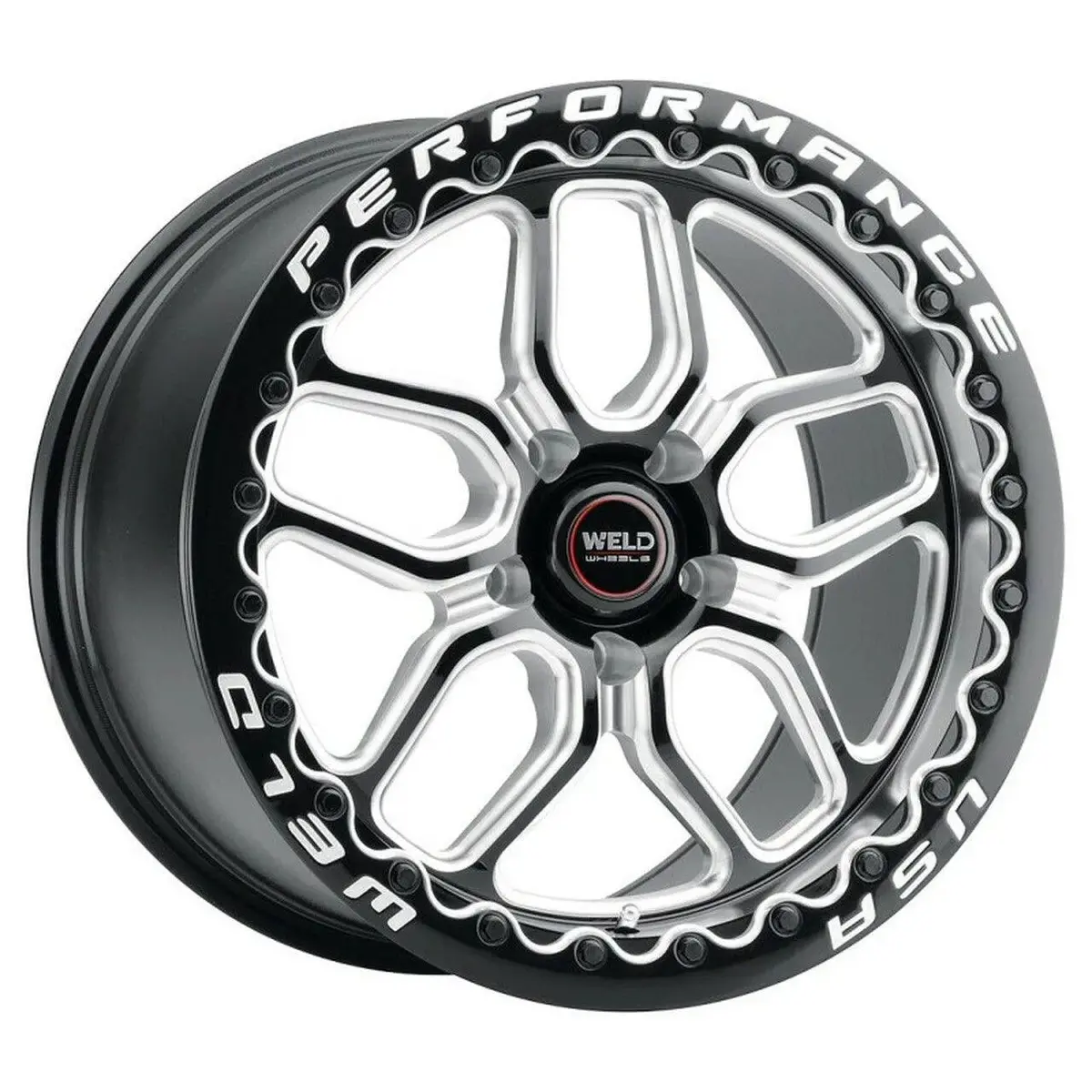 Weld Laguna Beadlock Drag Gloss Black Wheel S550 / S650 Mustang Fitment 1