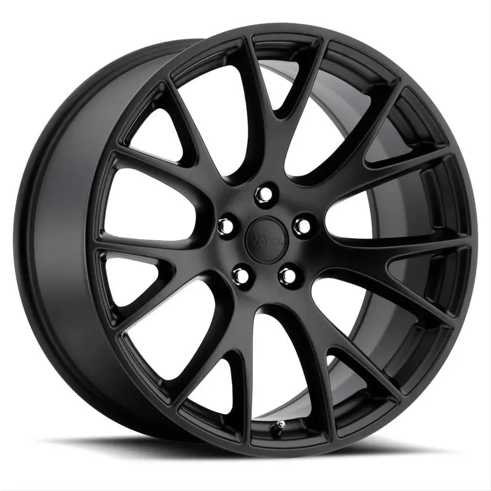 Voxx Replica Hellcat Matte Black Wheels 1