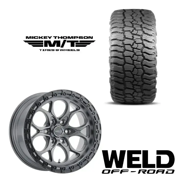 Weld Ledge & Mickey Thompson Baja Boss A/T Wheel & Tire Combo Ram 1500 / Trx/ Rho 1