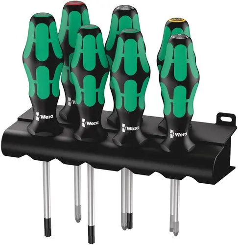 Wera 335 350 367 7 Schroevendraaiserset Kraftform Plus Lasertip + Houder, 7 -Delig - 1 Stuk(S) - 05320540001 1