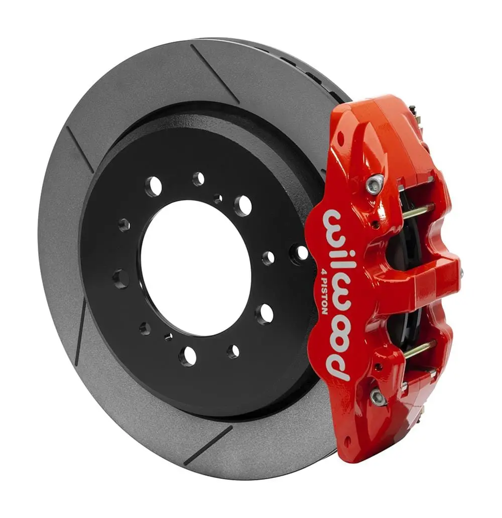 Wilwood 140-15474-R Aero4 Rear Big Brake Kit – Heavy-Duty Truck Calipers With Integrated Parking Brake Support 1