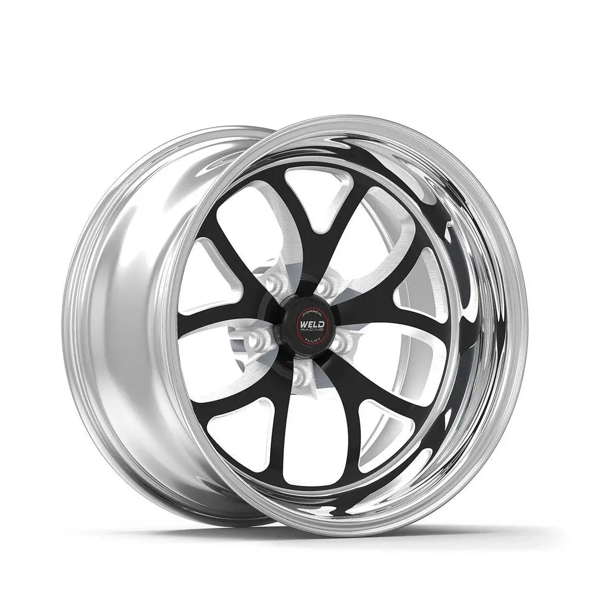 Weld Racing Rt-S S76 20X9 / 5X5 Bp / 5.8In. Bs Black Drag Wheel (High Pad) - Non-Beadlock 1