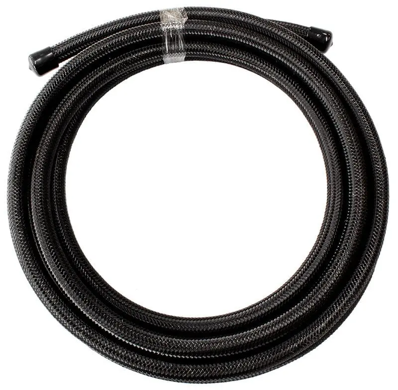 Af100-06-3Mblk -6An Black Stainless Braided Hose (100 Series, 3 Ft) 1
