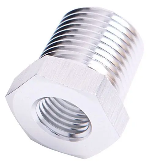 Billet Aluminum Npt Pipe Reducer – 3/4" To 1/4" Fitting 1