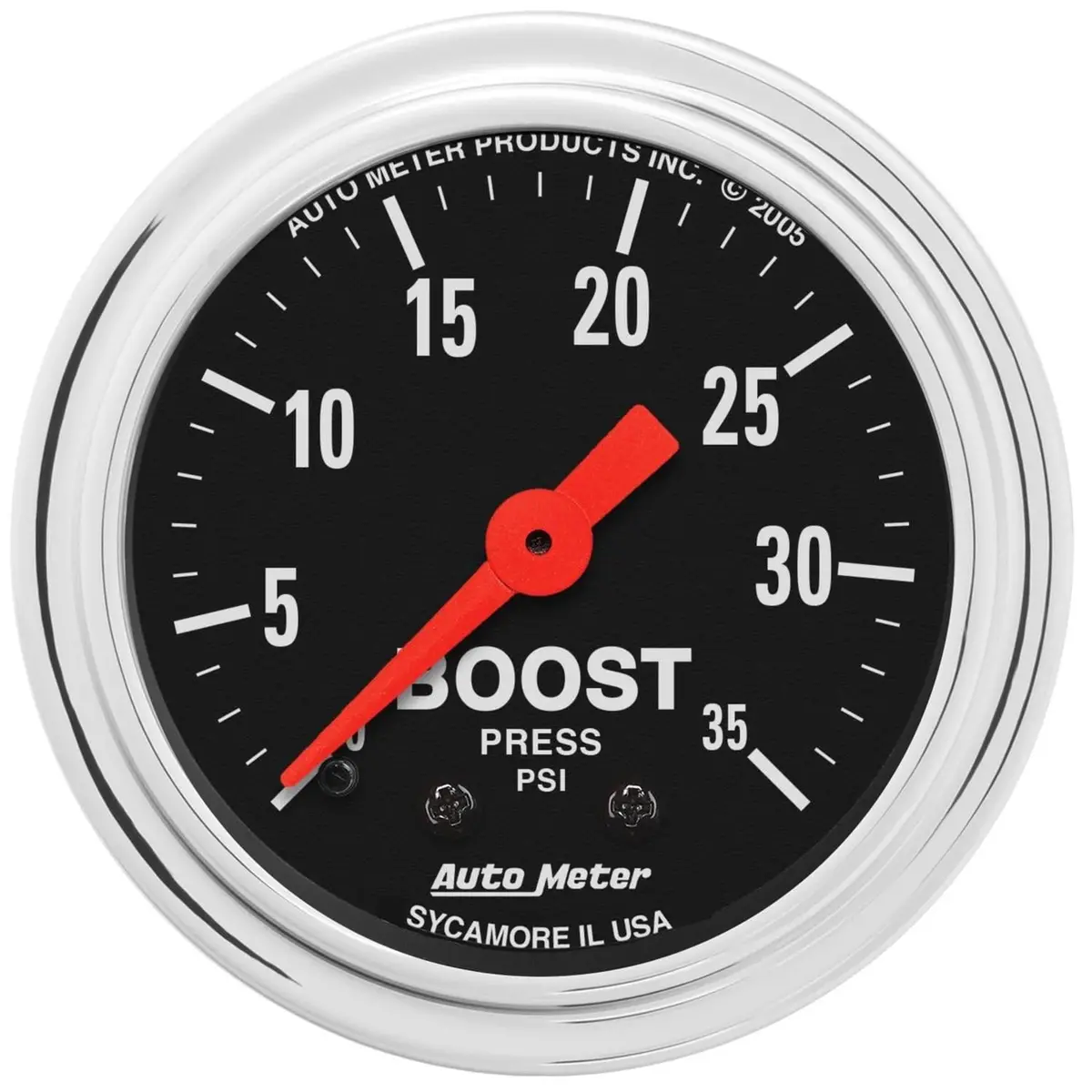 Autometer 2404 Mechanical Oil Pressure Gauge With Chrome Bezel 1