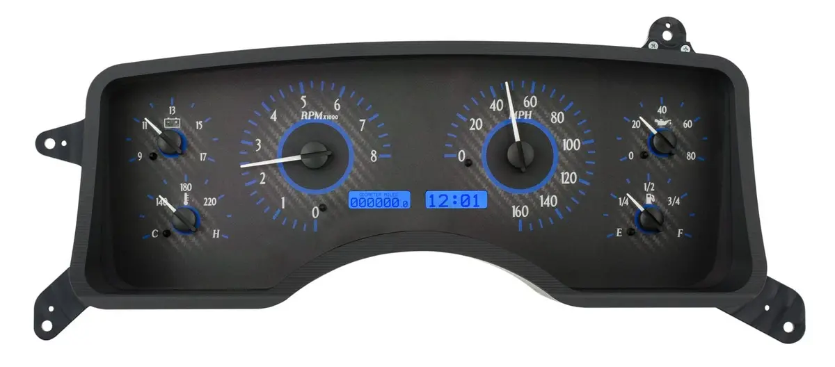 Dakota Digital Vhx-90F Analog Gauge System – Direct-Fit Muscle Car Instrument Cluster (Vhx-90F-Mus-C-B) 1