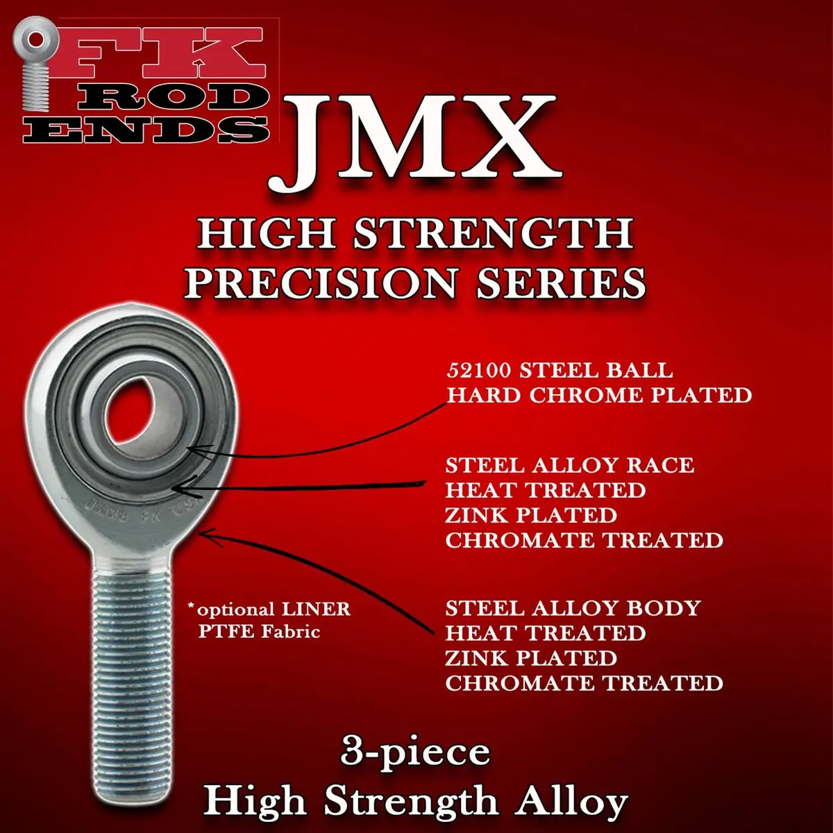 Fk Jmxl16-1T Heavy-Duty Rod End For Performance Suspension 2